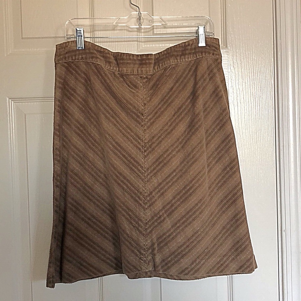 Chevron corduroy skirt
